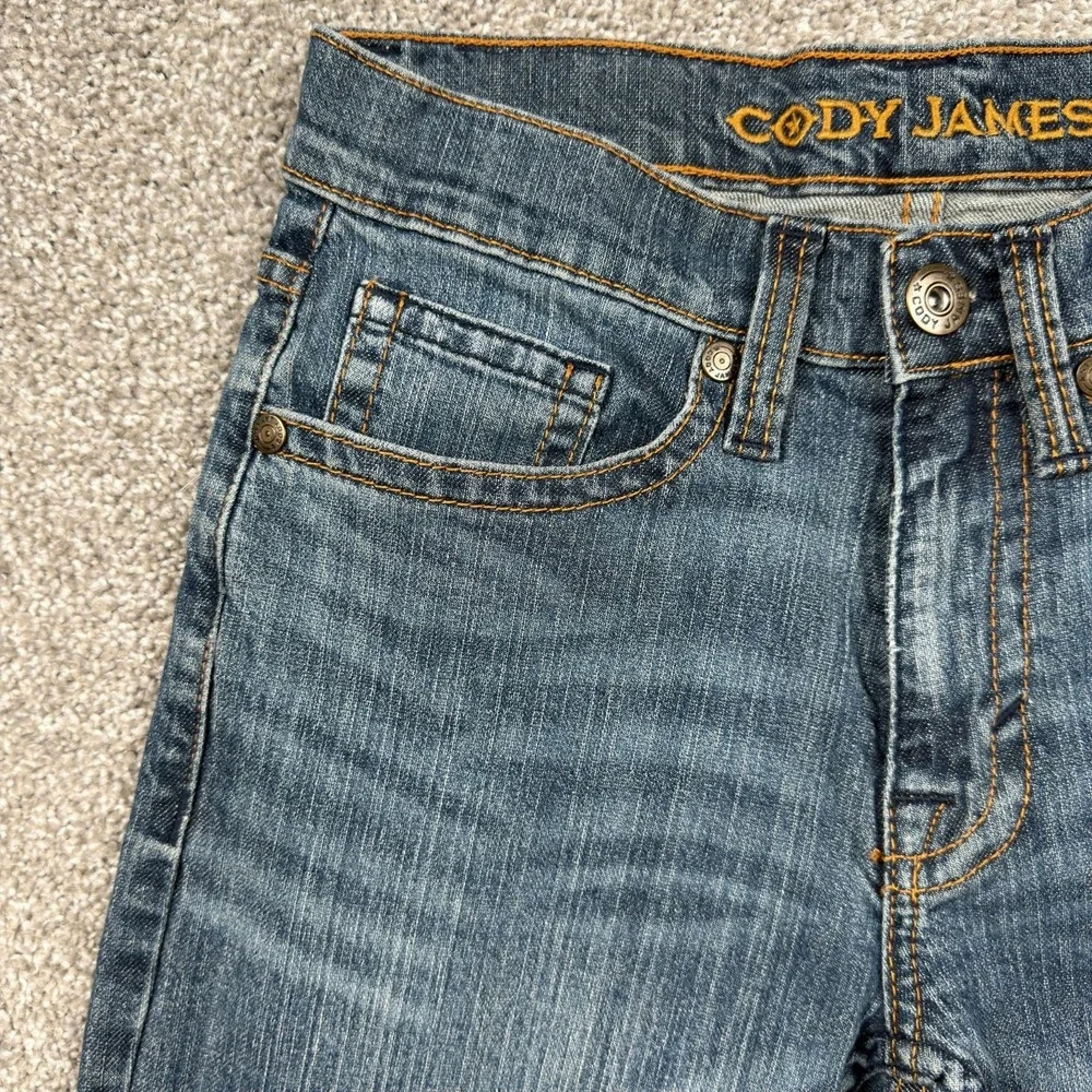 Cody James Straight Leg Jeans Men's 28x30 Blue Medium Wash Stretch Western Denim